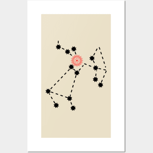 Uttara Ashadha Nakshatra Hindu Vedic Sidereal Astrology Constellation Posters and Art